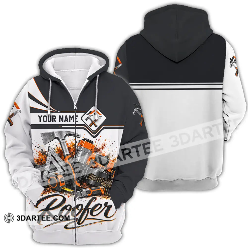 Unisex Shirt - Custom Roofer Shirt - Zipper Hoodie / S - T-shirt