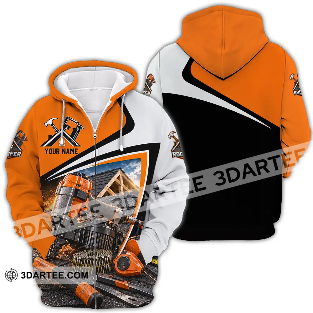 Unisex Shirt - Custom Roofer Shirt - Zipper Hoodie / S - T-shirt