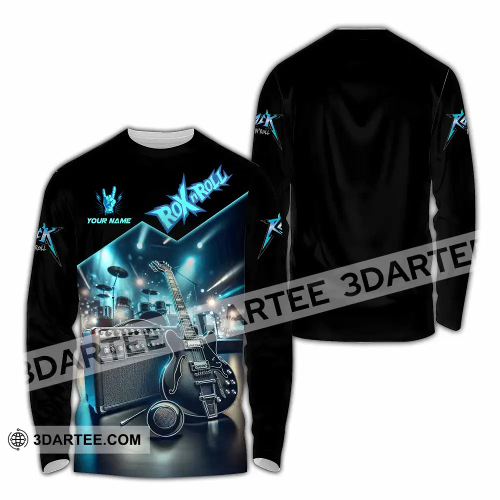 Unisex Shirt - Custom Rox N Roll 3D Shirt Long Sleeve Shirt / S T-shirt
