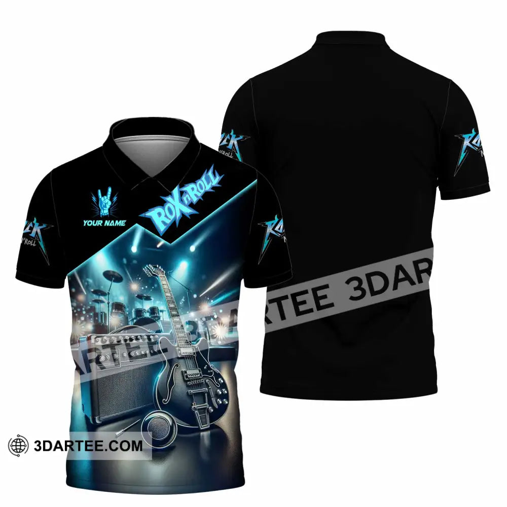 Unisex Shirt - Custom Rox N Roll 3D Shirt Polo Shirt / S T-shirt
