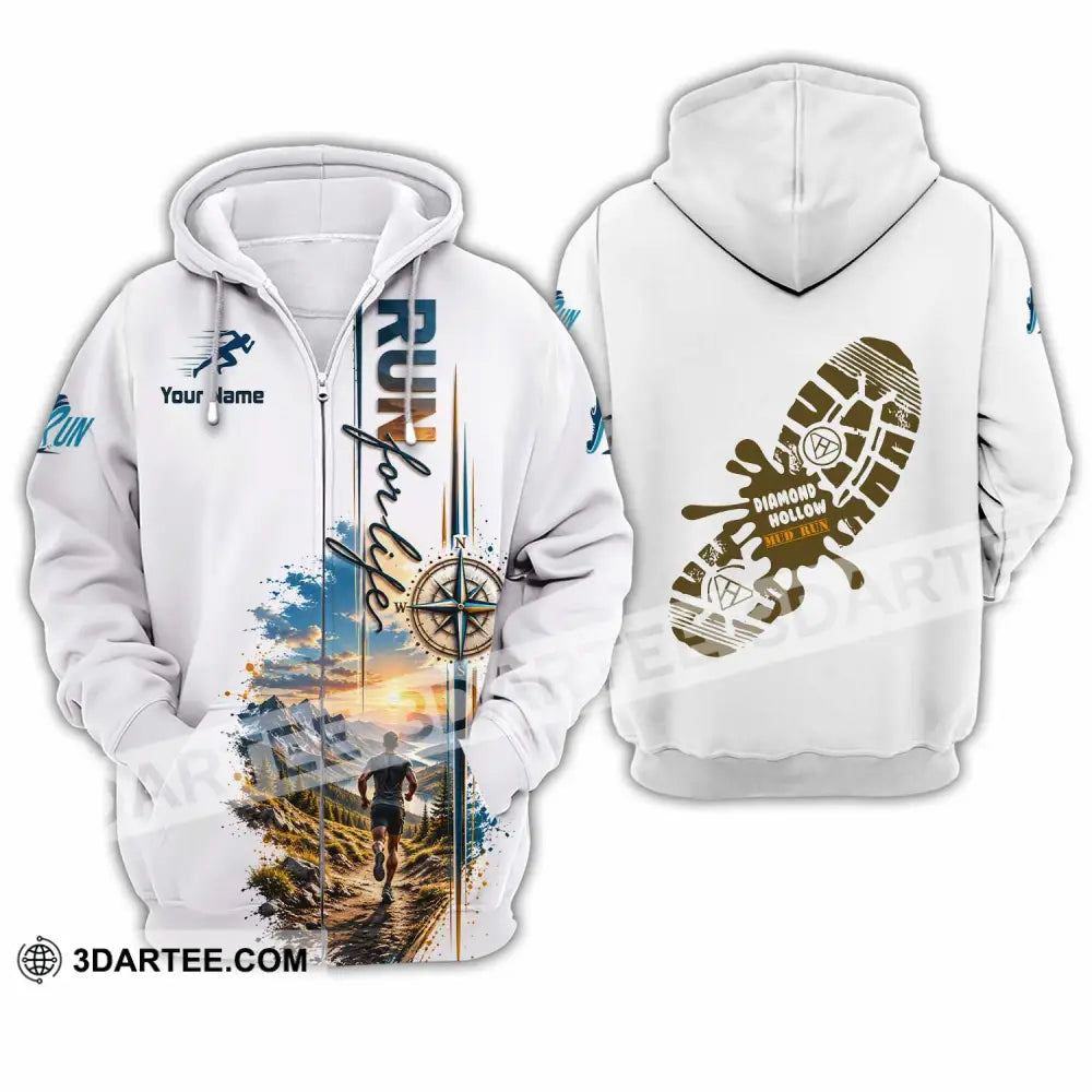 Unisex Shirt - Custom Run For Life Shirt - Zipper Hoodie / S - T-shirt