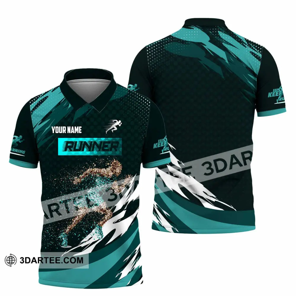 Unisex Shirt - Custom Runner 3D Shirt - Polo Shirt / S - T-shirt