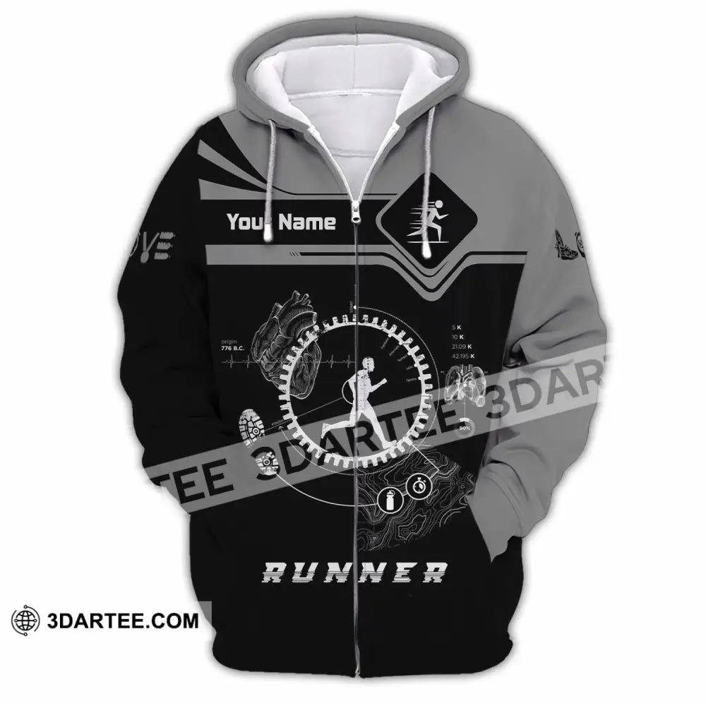 Unisex Shirt - Custom Runner Shirt - Zipper Hoodie / S - T-shirt