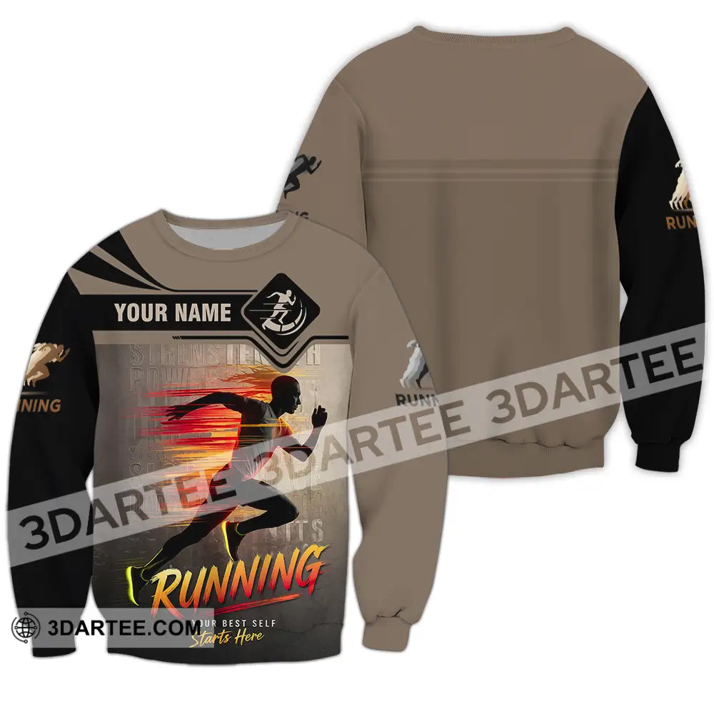 Unisex Shirt - Custom Running 3D Shirt - Long Sleeve / S - T-shirt