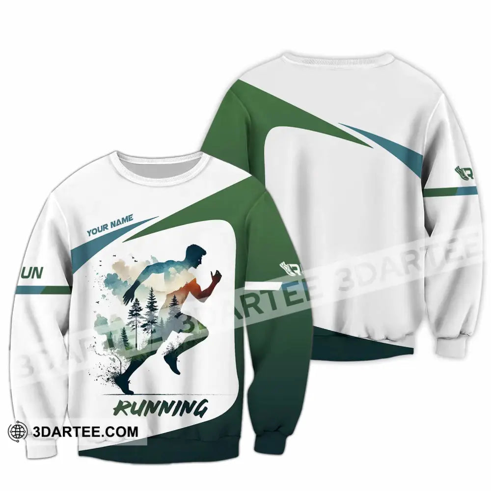 Unisex Shirt - Custom Running 3D Shirt Long Sleeve / S T-shirt