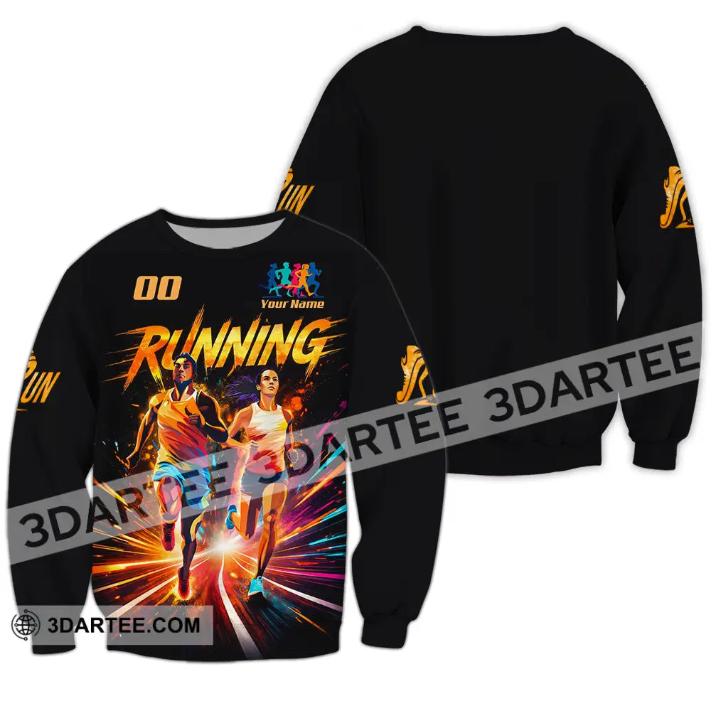 Unisex Shirt - Custom Running 3D Shirt - Long Sleeve / S - T-shirt