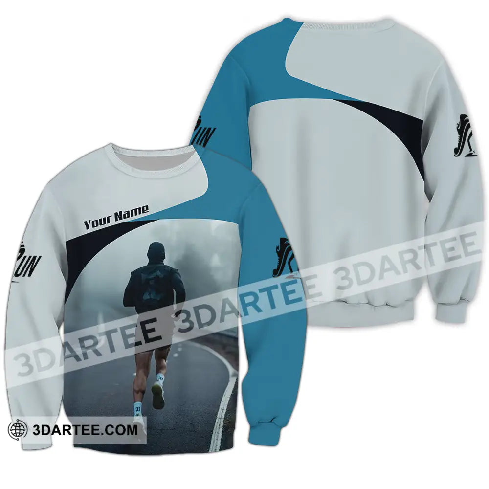 Unisex Shirt - Custom Running 3D Shirt - Long Sleeve / S - T-shirt