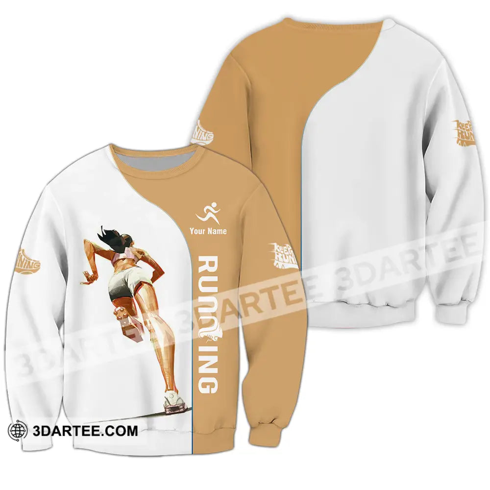 Unisex Shirt - Custom Running 3D Shirt Long Sleeve / S T-shirt