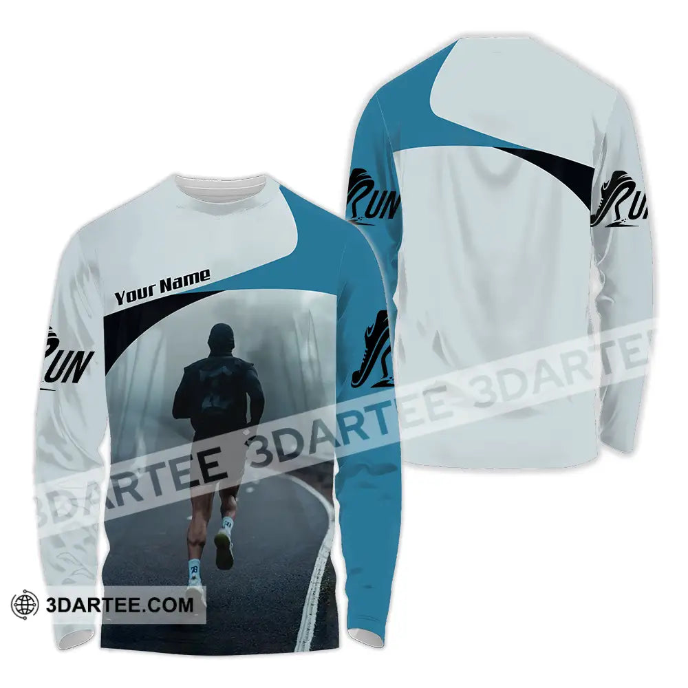 Unisex Shirt - Custom Running 3D Shirt - Long Sleeve Shirt / S - T-shirt
