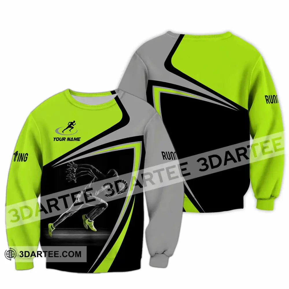 Unisex Shirt - Custom Running 3D Shirt Long Sleeve / S T-shirt