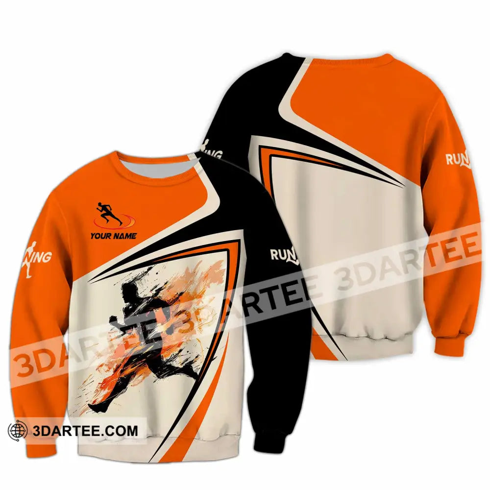 Unisex Shirt - Custom Running 3D Shirt Long Sleeve / S T-shirt