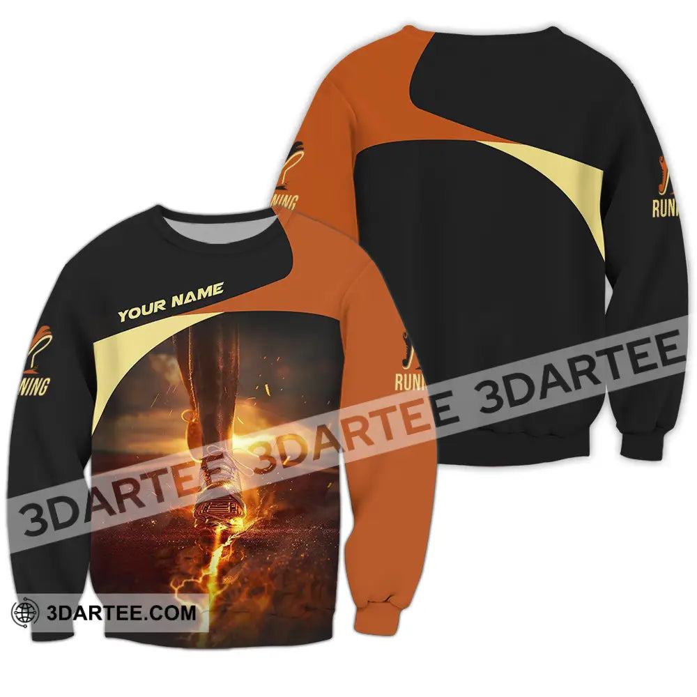 Unisex Shirt - Custom Running 3D Shirt Long Sleeve / S T-shirt