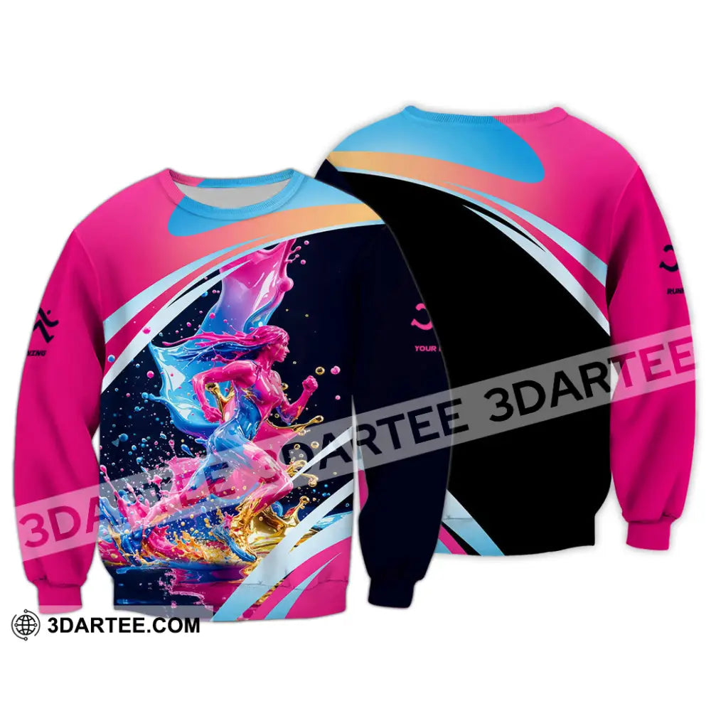 Unisex Shirt - Custom Running 3D Shirt Long Sleeve / S T-shirt