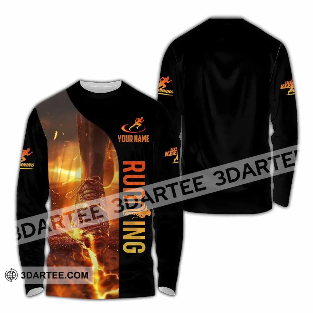 Unisex Shirt - Custom Running 3D Shirt - Long Sleeve Shirt / S - T-shirt