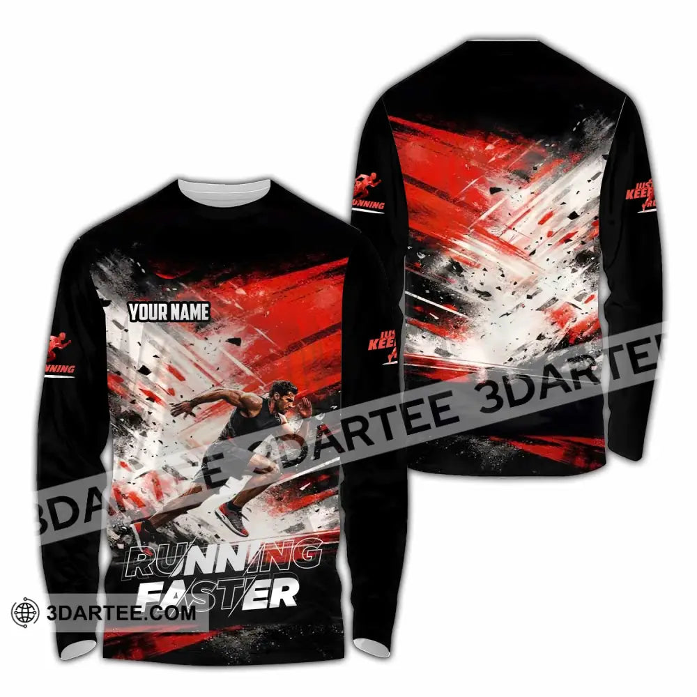 Unisex Shirt - Custom Running 3D Shirt - Long Sleeve Shirt / S - T-shirt