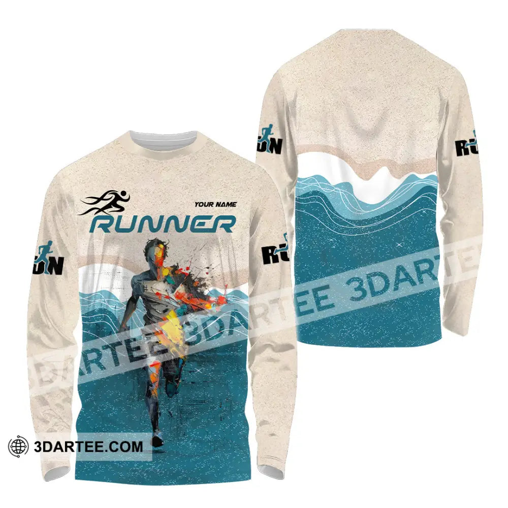 Unisex Shirt - Custom Running 3D Shirt - Long Sleeve Shirt / S - T-shirt