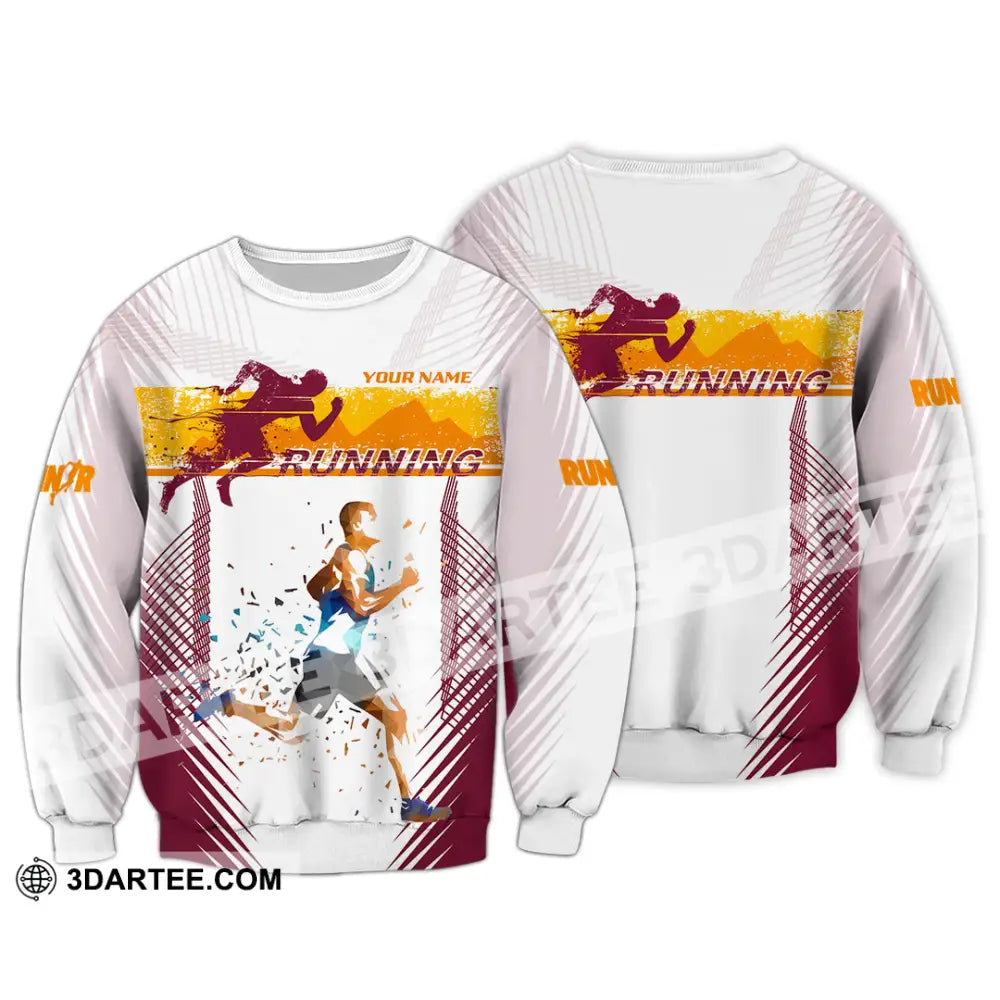 Unisex Shirt - Custom Running 3D Shirt Long Sleeve / S T-shirt