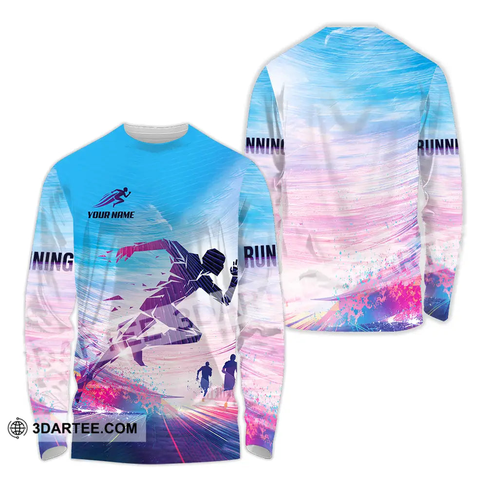 Unisex Shirt - Custom Running 3D Shirt - Long Sleeve Shirt / S - T-shirt