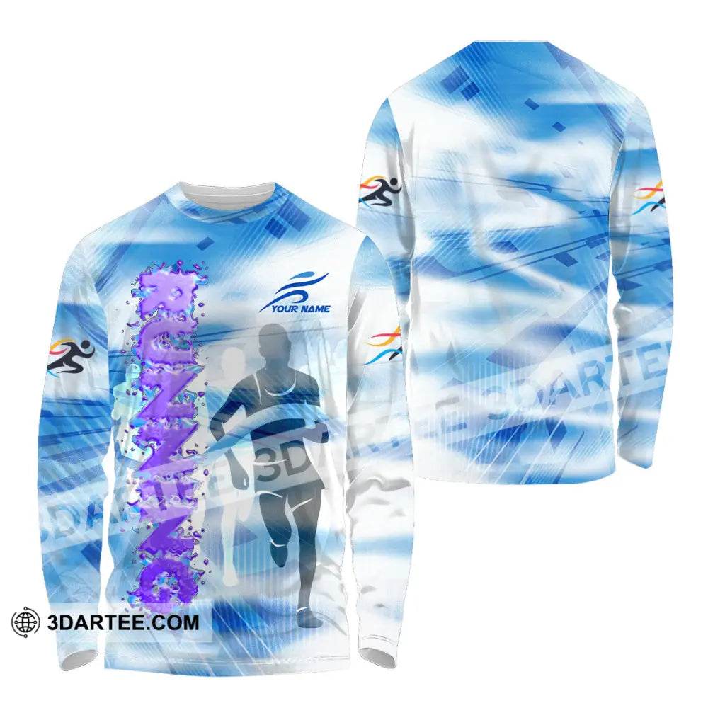 Unisex Shirt - Custom Running 3D Shirt - Long Sleeve Shirt / S - T-shirt