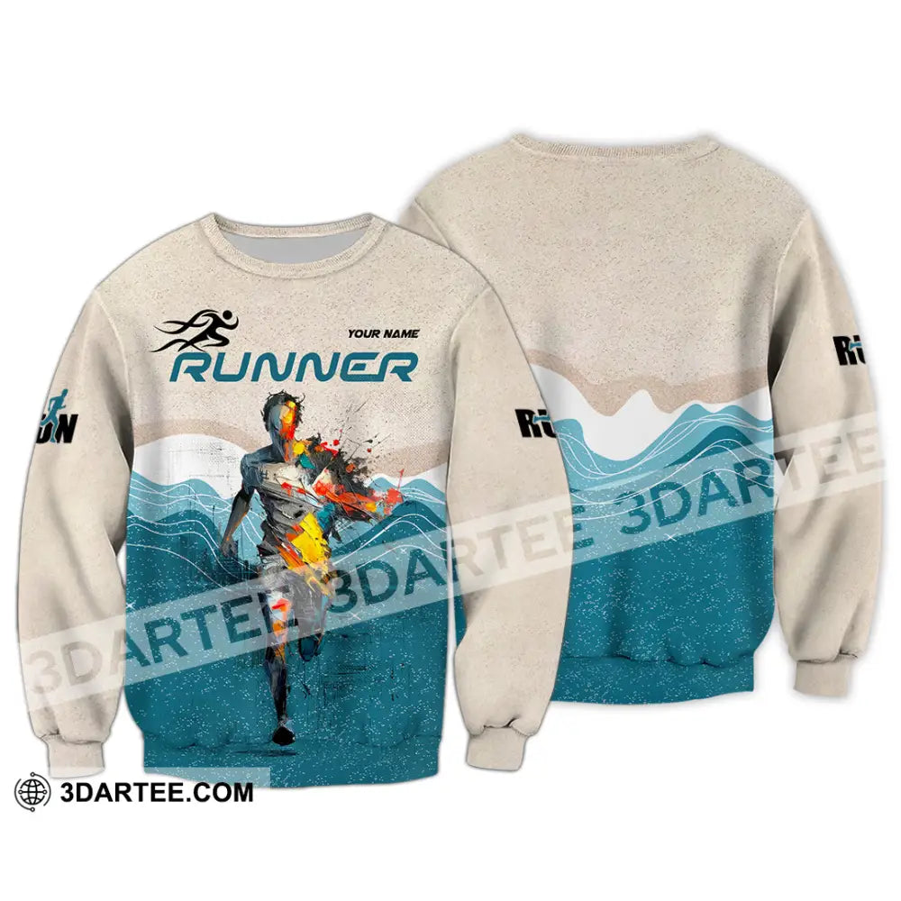 Unisex Shirt - Custom Running 3D Shirt - Long Sleeve / S - T-shirt
