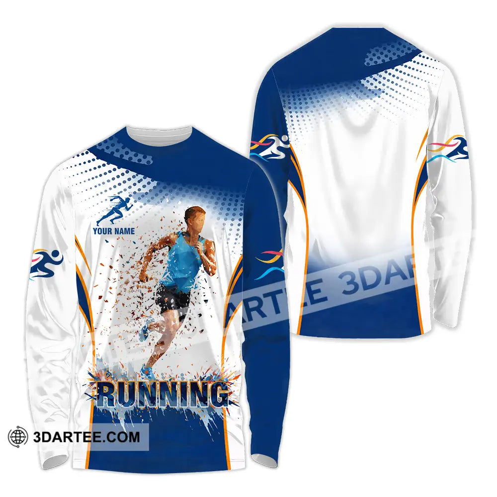 Unisex Shirt - Custom Running 3D Shirt Long Sleeve Shirt / S T-shirt
