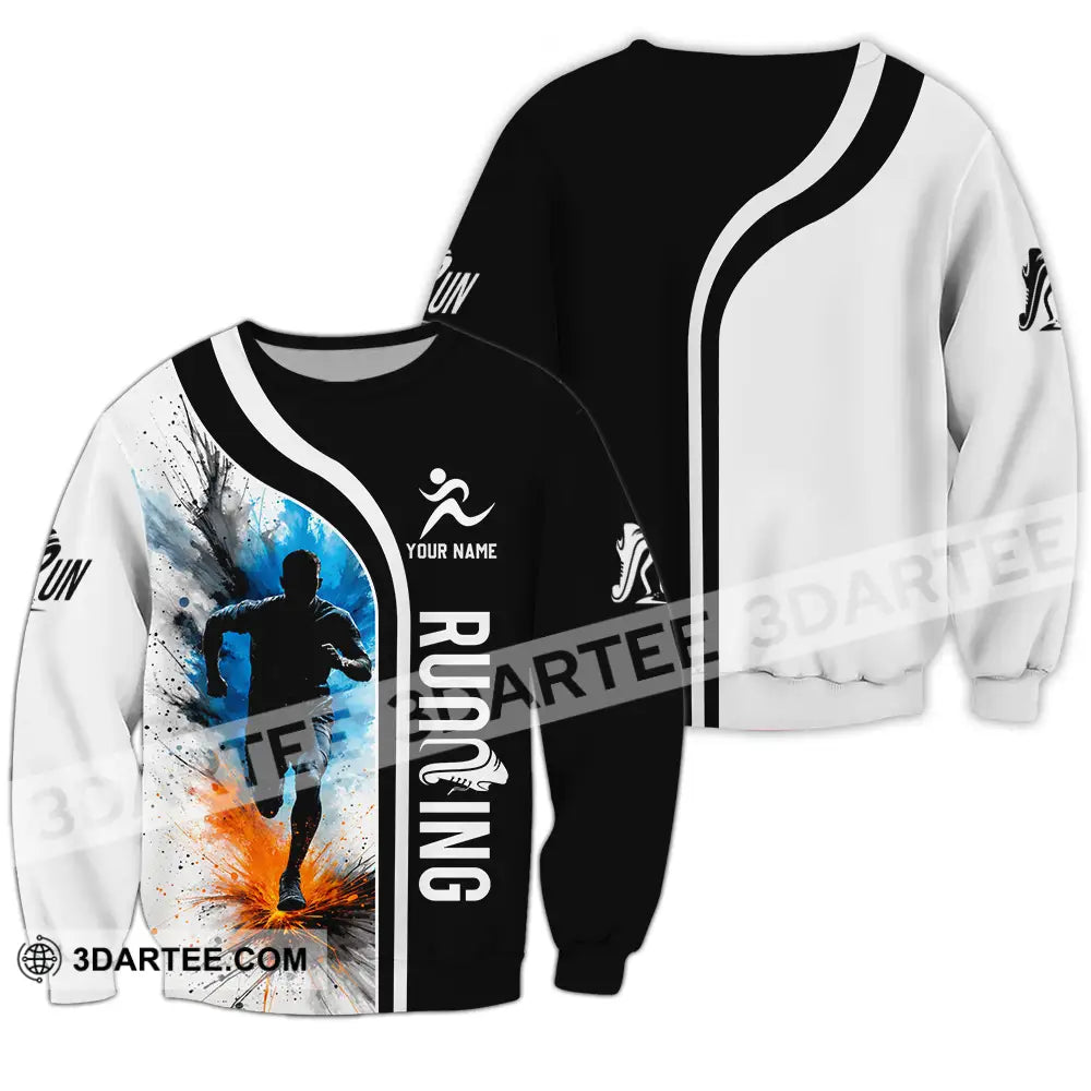 Unisex Shirt - Custom Running 3D Shirt Long Sleeve / S T-shirt