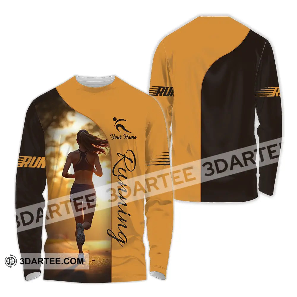 Unisex Shirt - Custom Running 3D Shirt - Long Sleeve Shirt / S - T-shirt