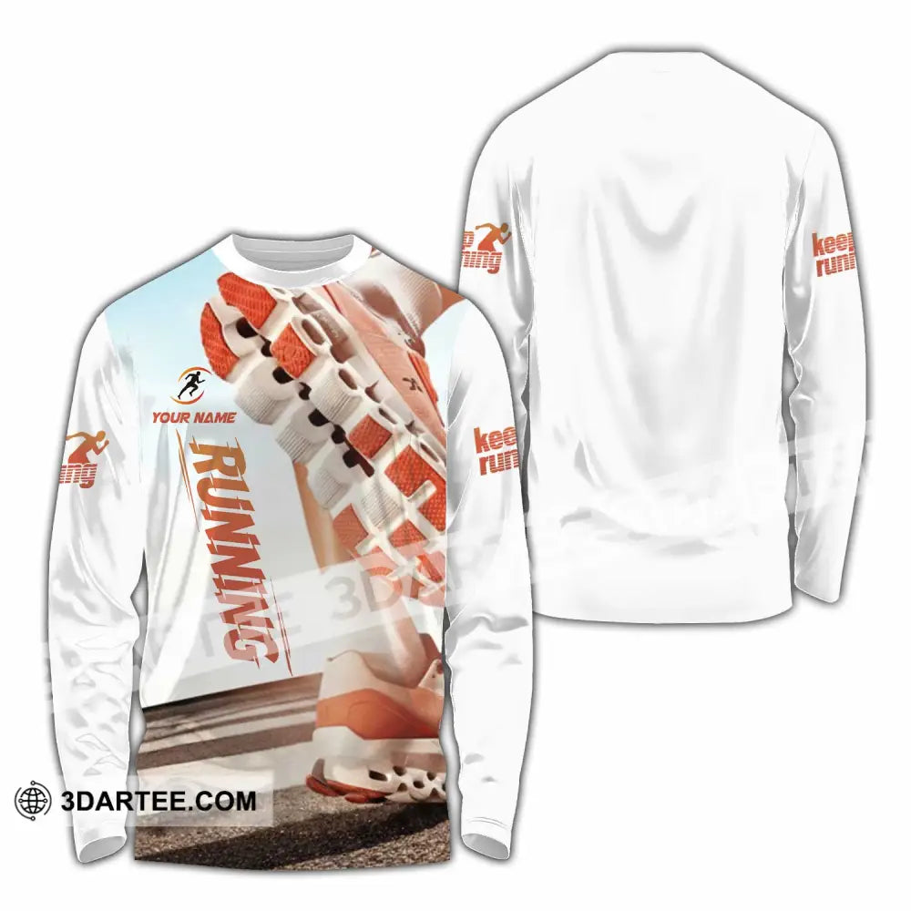 Unisex Shirt - Custom Running 3D Shirt Long Sleeve Shirt / S T-shirt