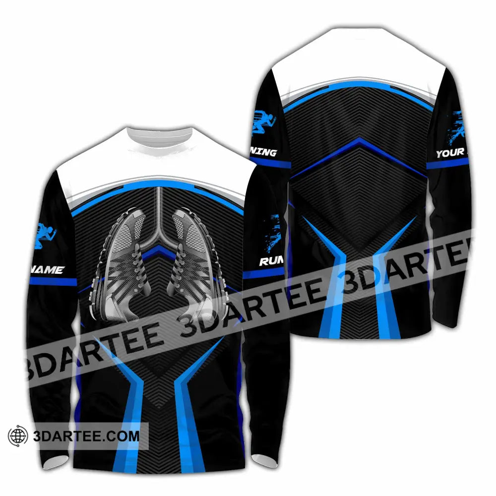 Unisex Shirt - Custom Running 3D Shirt Long Sleeve Shirt / S T-shirt