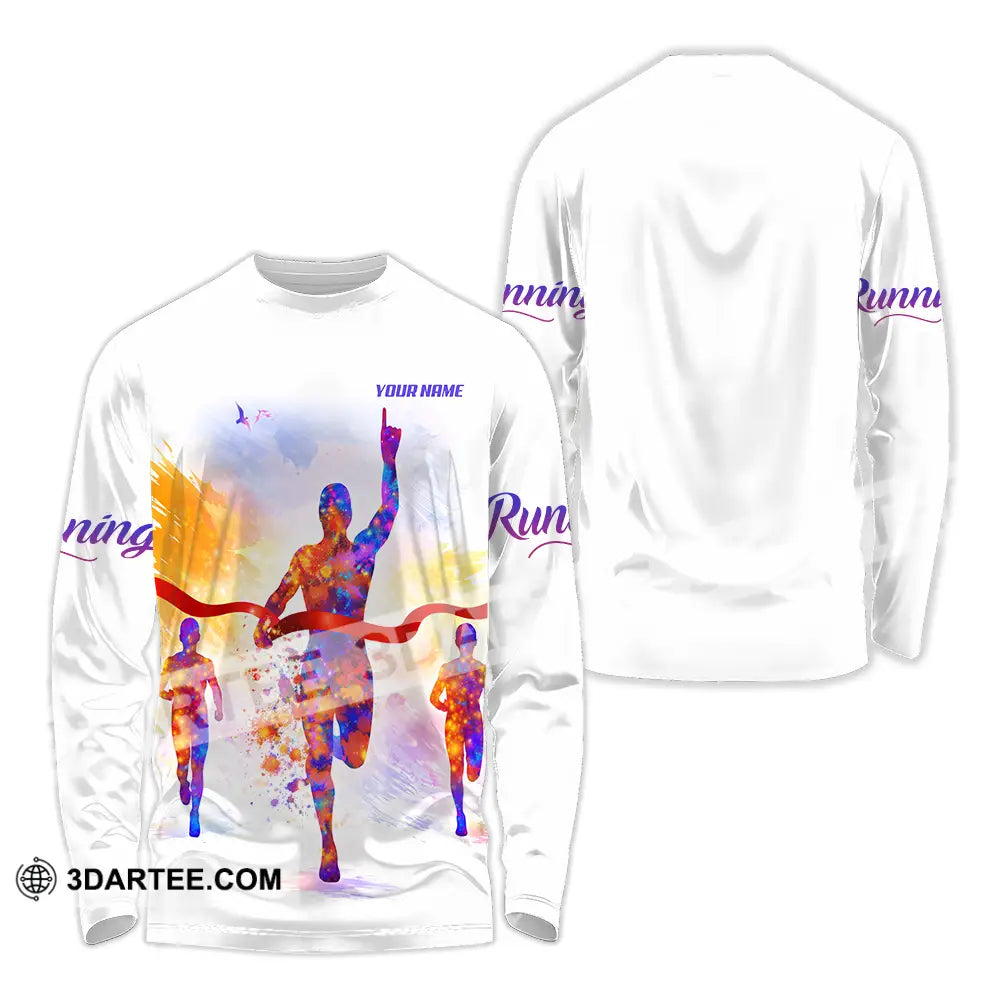 Unisex Shirt - Custom Running 3D Shirt - Long Sleeve Shirt / S - T-shirt