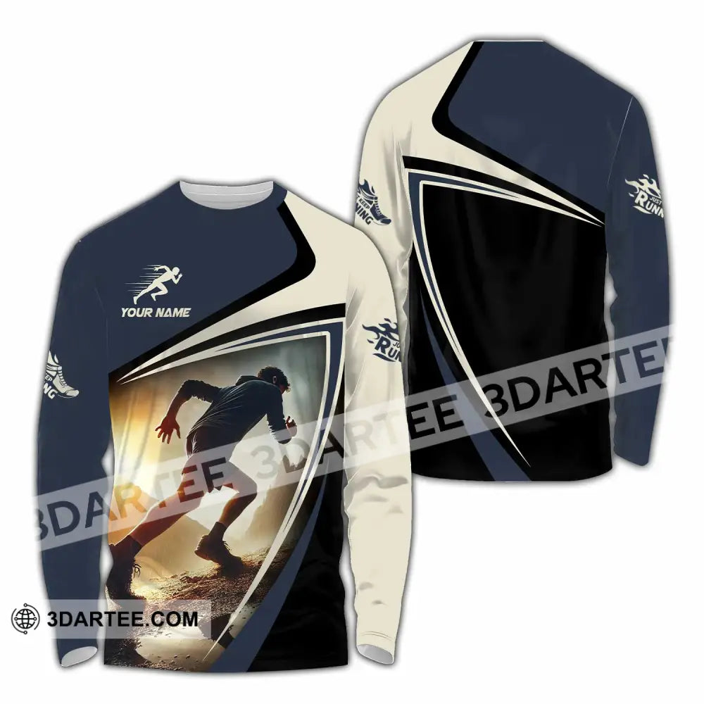 Unisex Shirt - Custom Running 3D Shirt Long Sleeve Shirt / S T-shirt