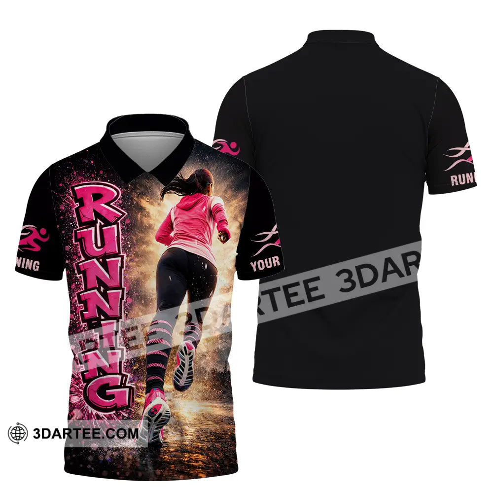 Unisex Shirt - Custom Running 3D Shirt Polo Shirt / S T-shirt