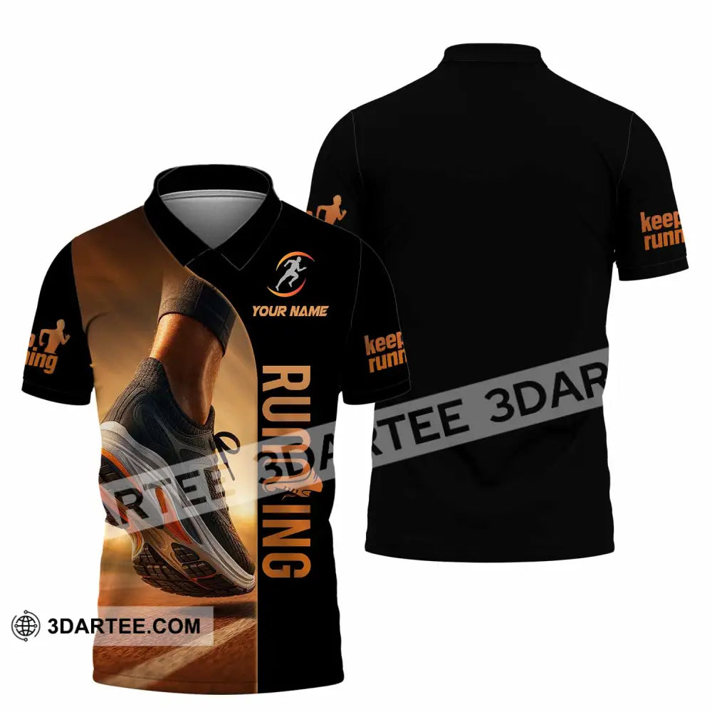 Unisex Shirt - Custom Running 3D Shirt Polo Shirt / S T-shirt