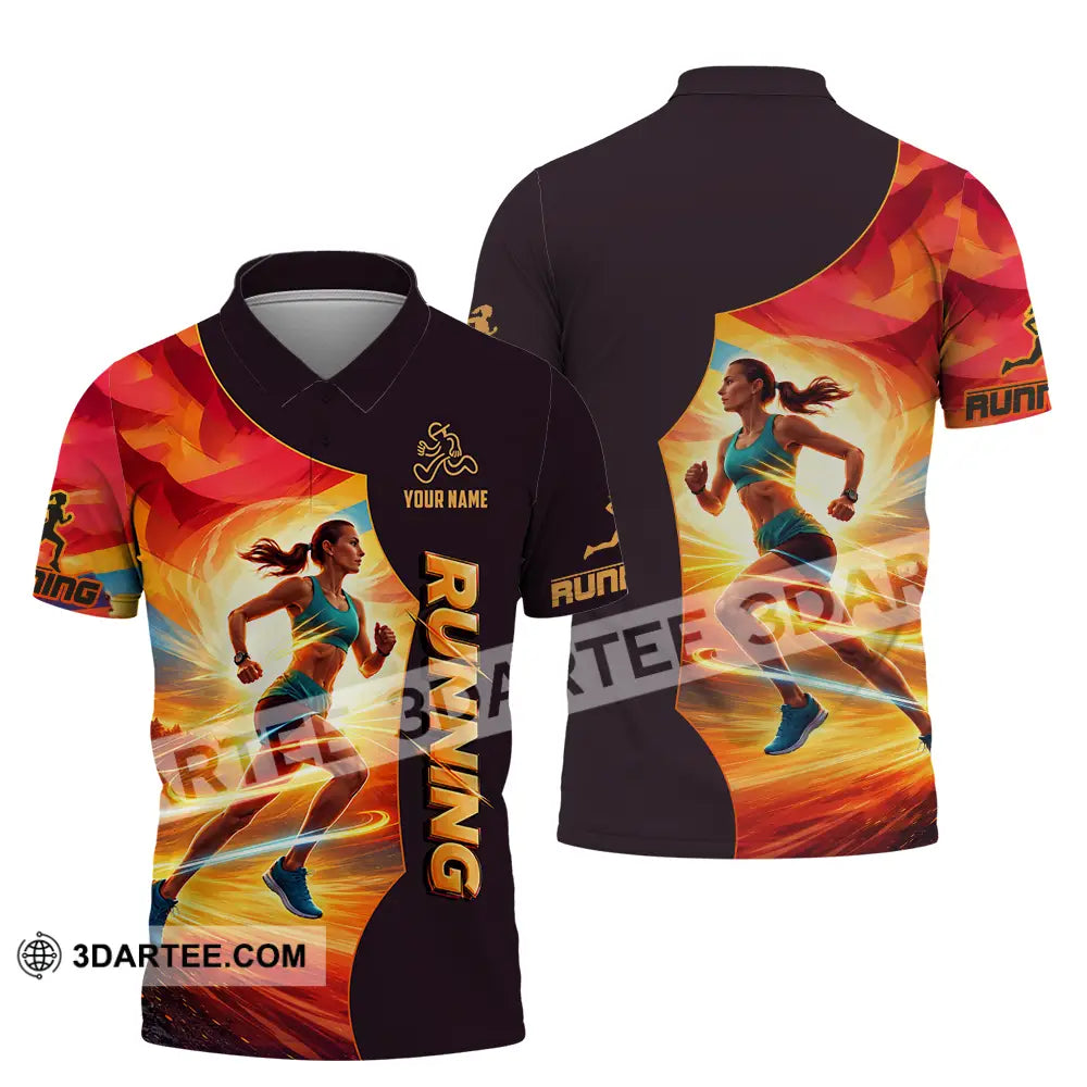 Unisex Shirt - Custom Running 3D Shirt Polo Shirt / S T-shirt