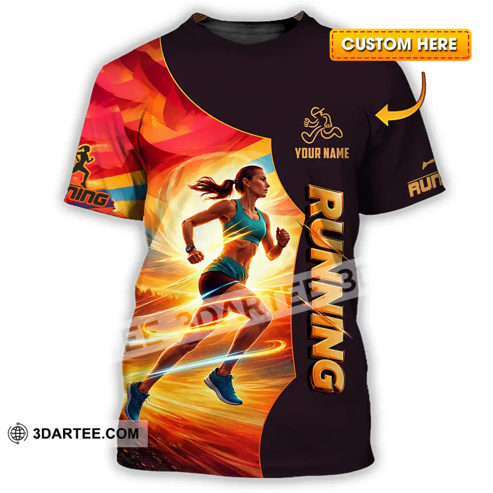 Unisex Shirt - Custom Running 3D Shirt T-shirt