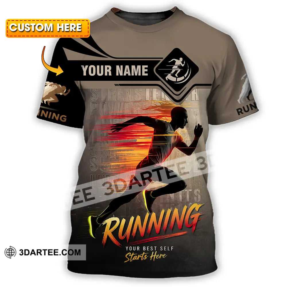 Unisex Shirt - Custom Running 3D Shirt - T-shirt