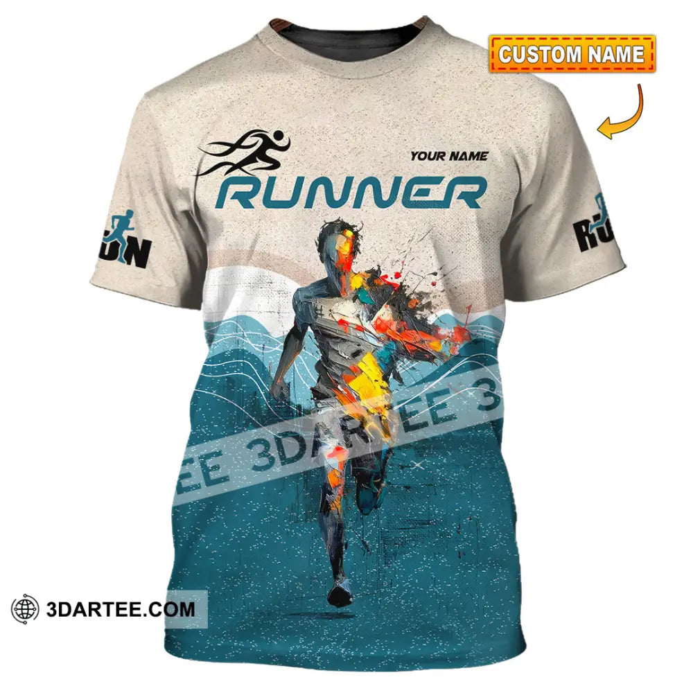 Unisex Shirt - Custom Running 3D Shirt - T-shirt
