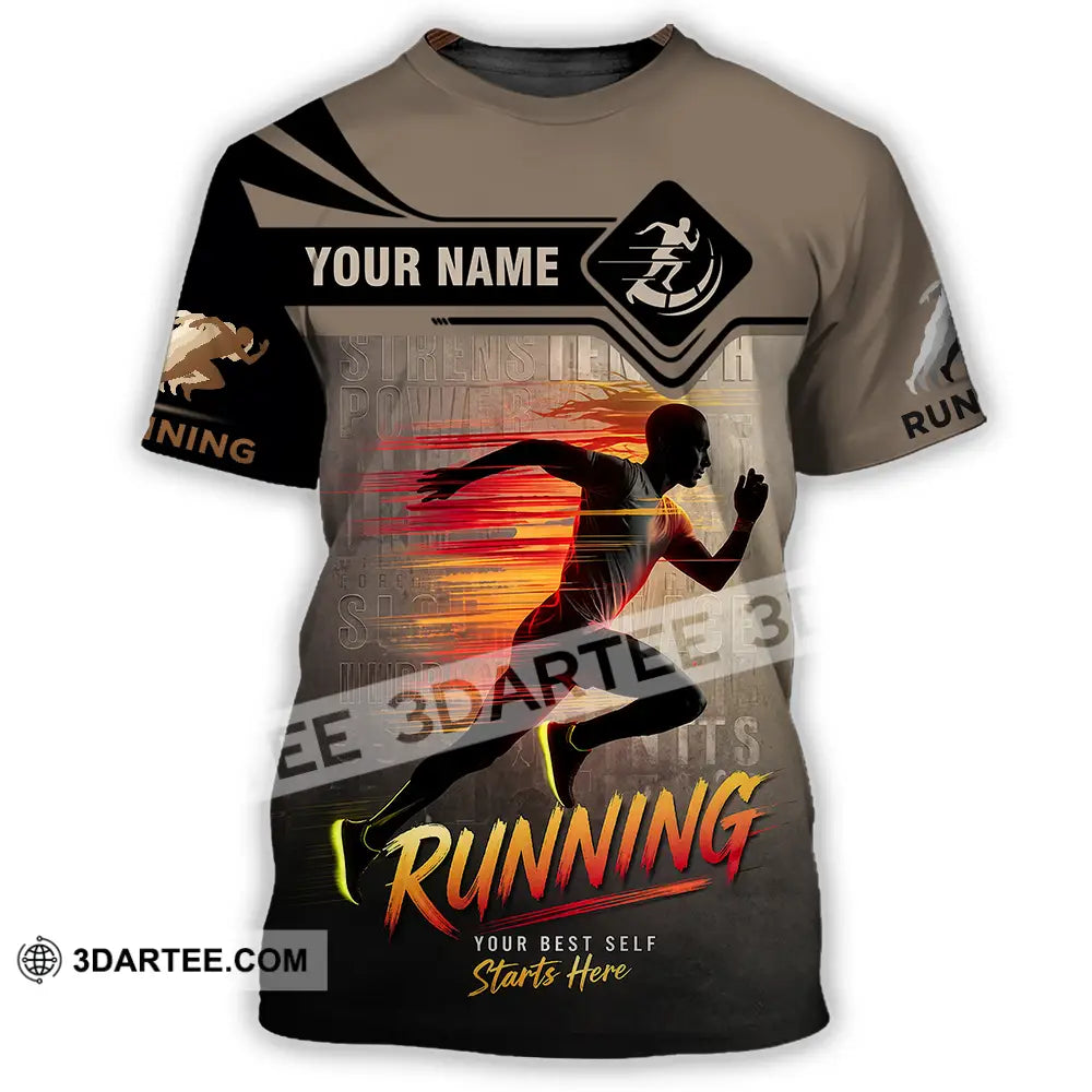 Unisex Shirt - Custom Running 3D Shirt - T-Shirt / S - T-shirt