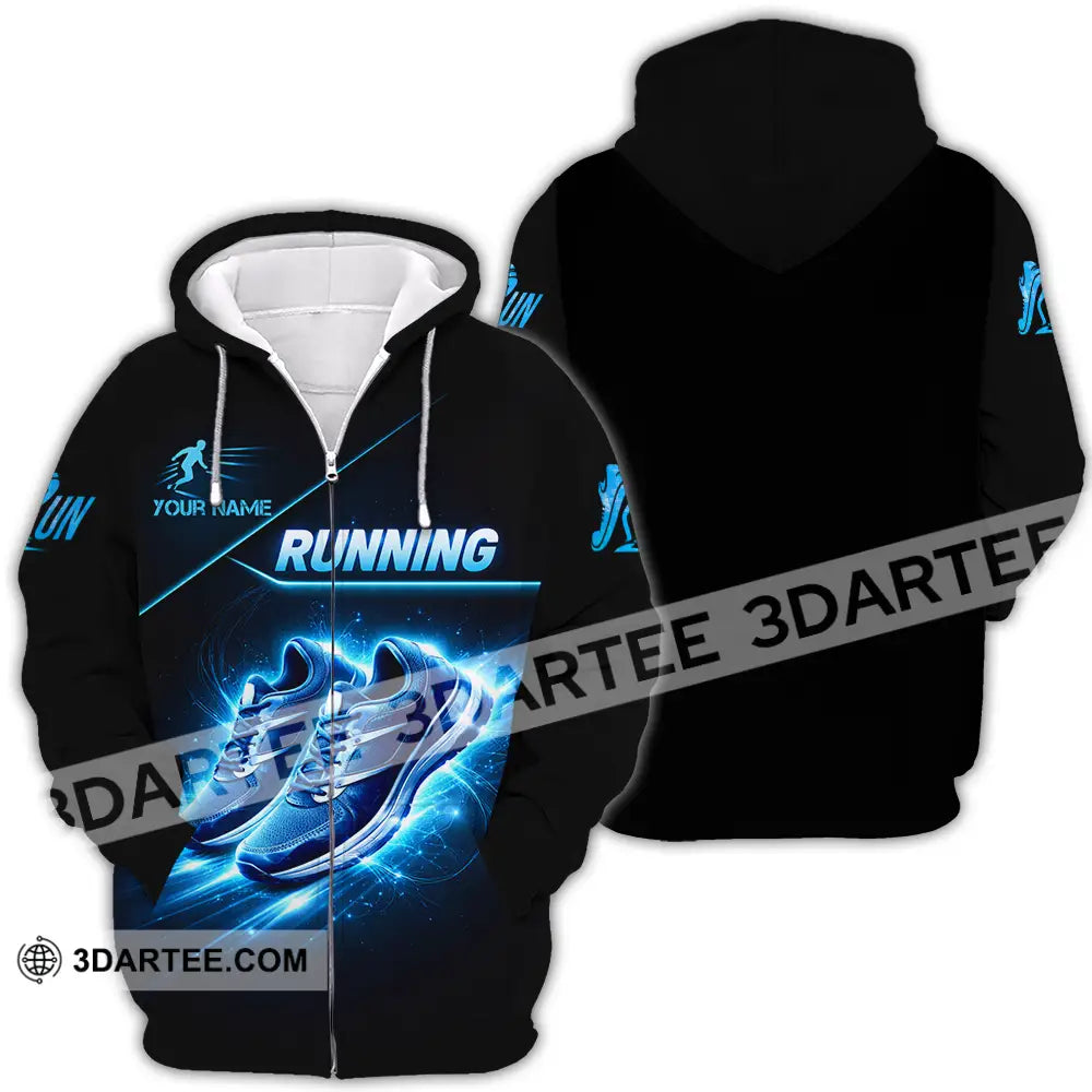 Unisex Shirt - Custom Running 3D Shirt - Zipper Hoodie / S - T-shirt