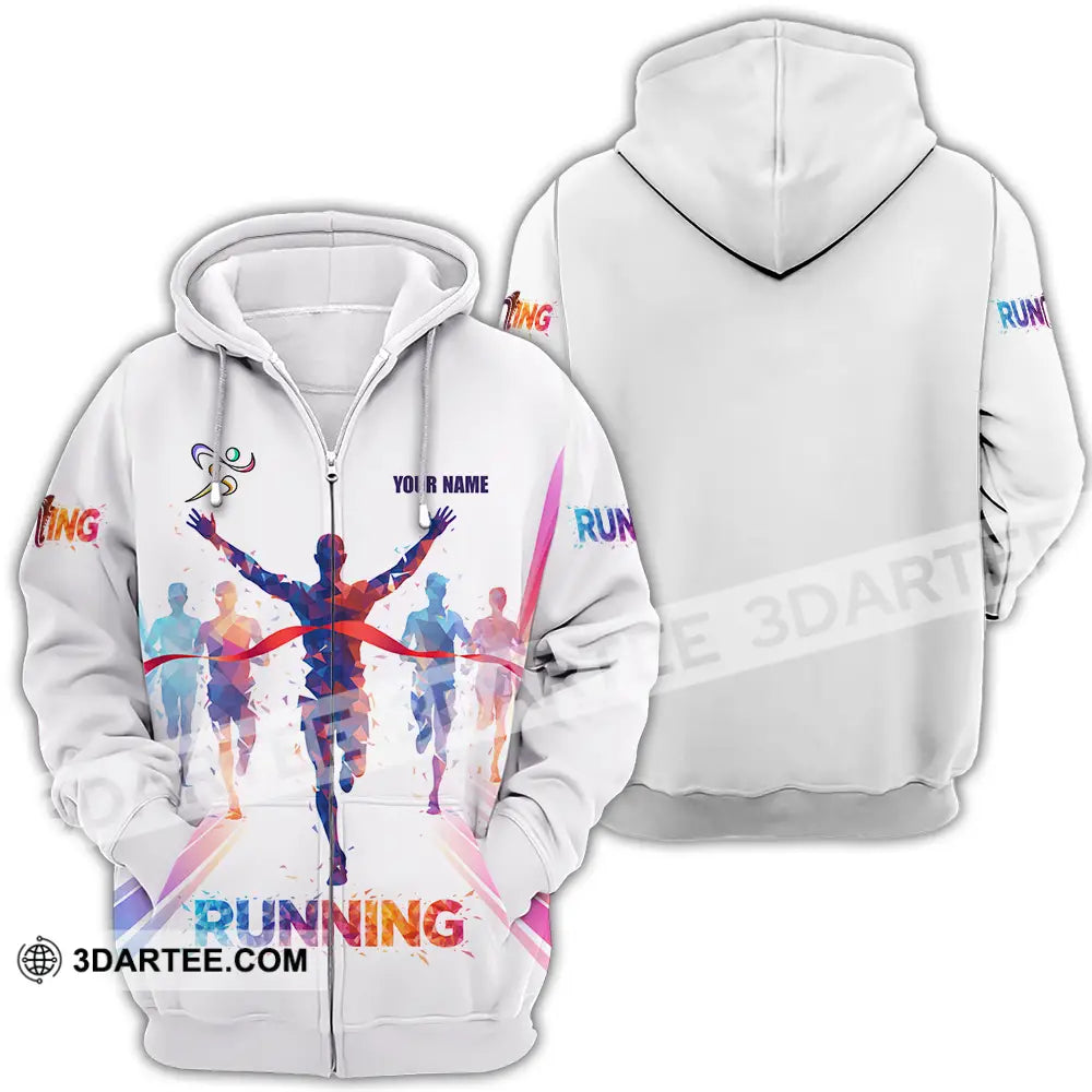 Unisex Shirt - Custom Running 3D Shirt - Zipper Hoodie / S - T-shirt