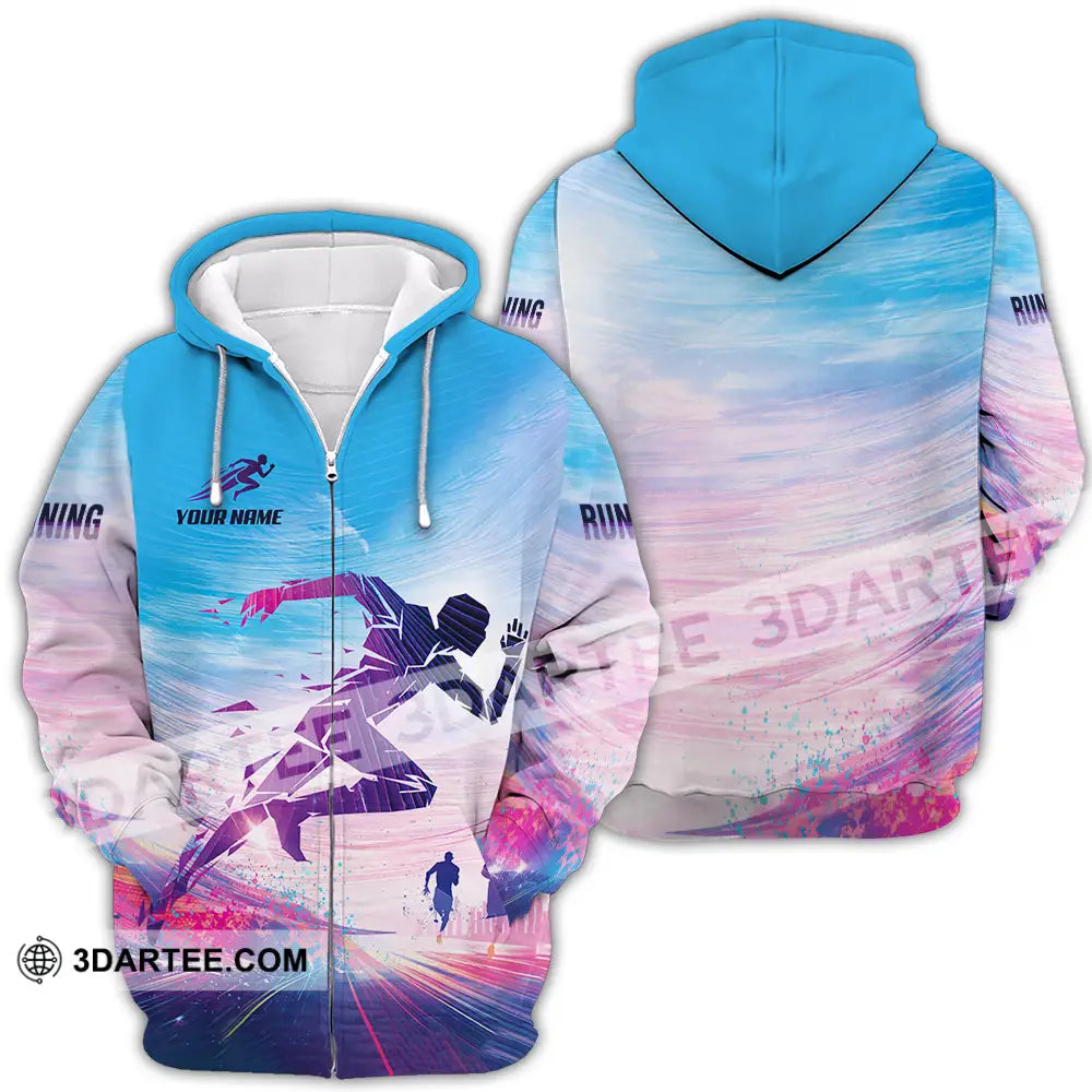 Unisex Shirt - Custom Running 3D Shirt - Zipper Hoodie / S - T-shirt