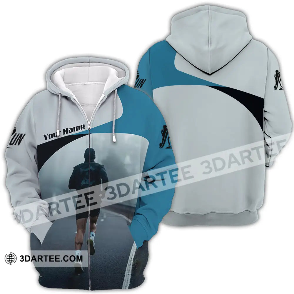 Unisex Shirt - Custom Running 3D Shirt - Zipper Hoodie / S - T-shirt