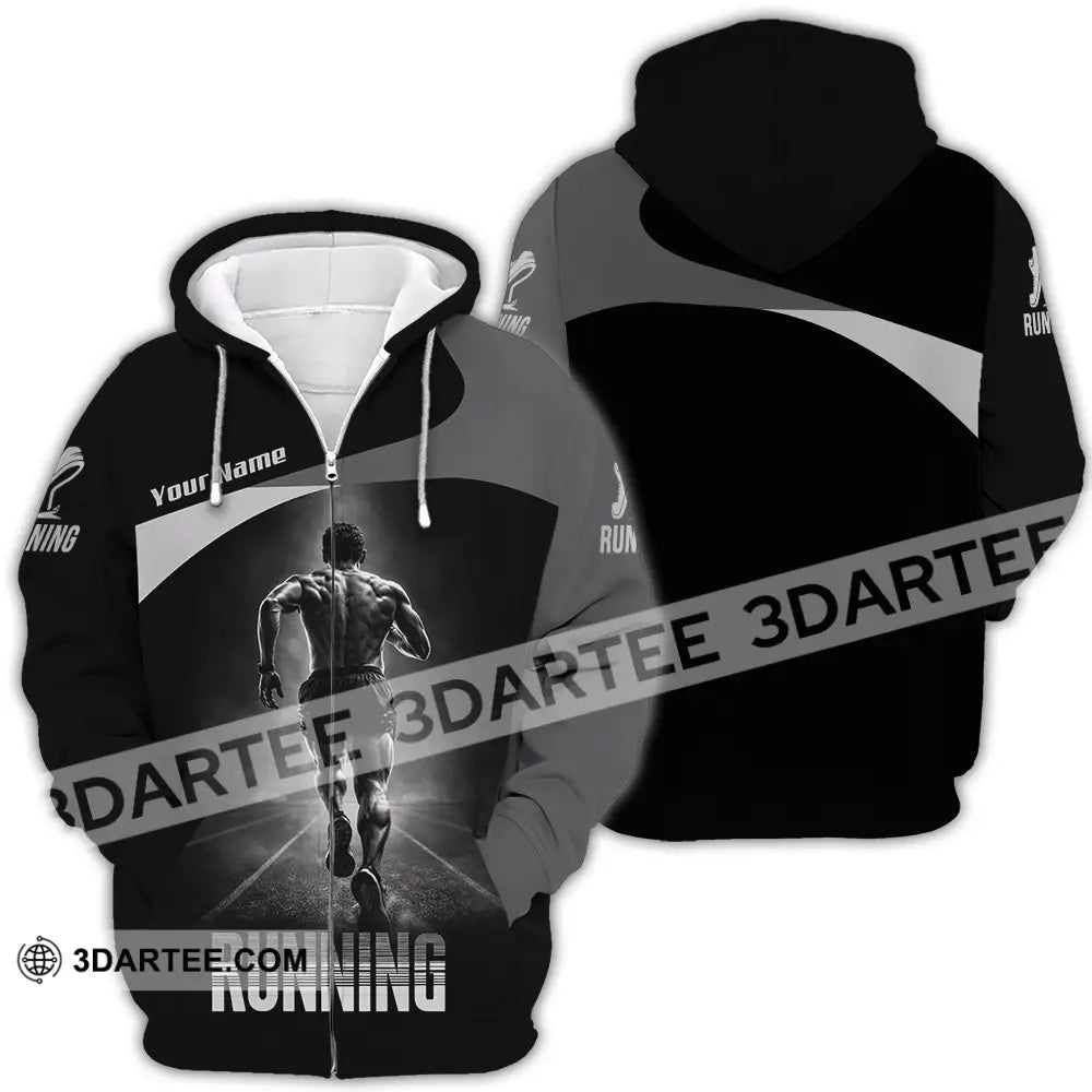 Unisex Shirt - Custom Running 3D Shirt - Zipper Hoodie / S - T-shirt