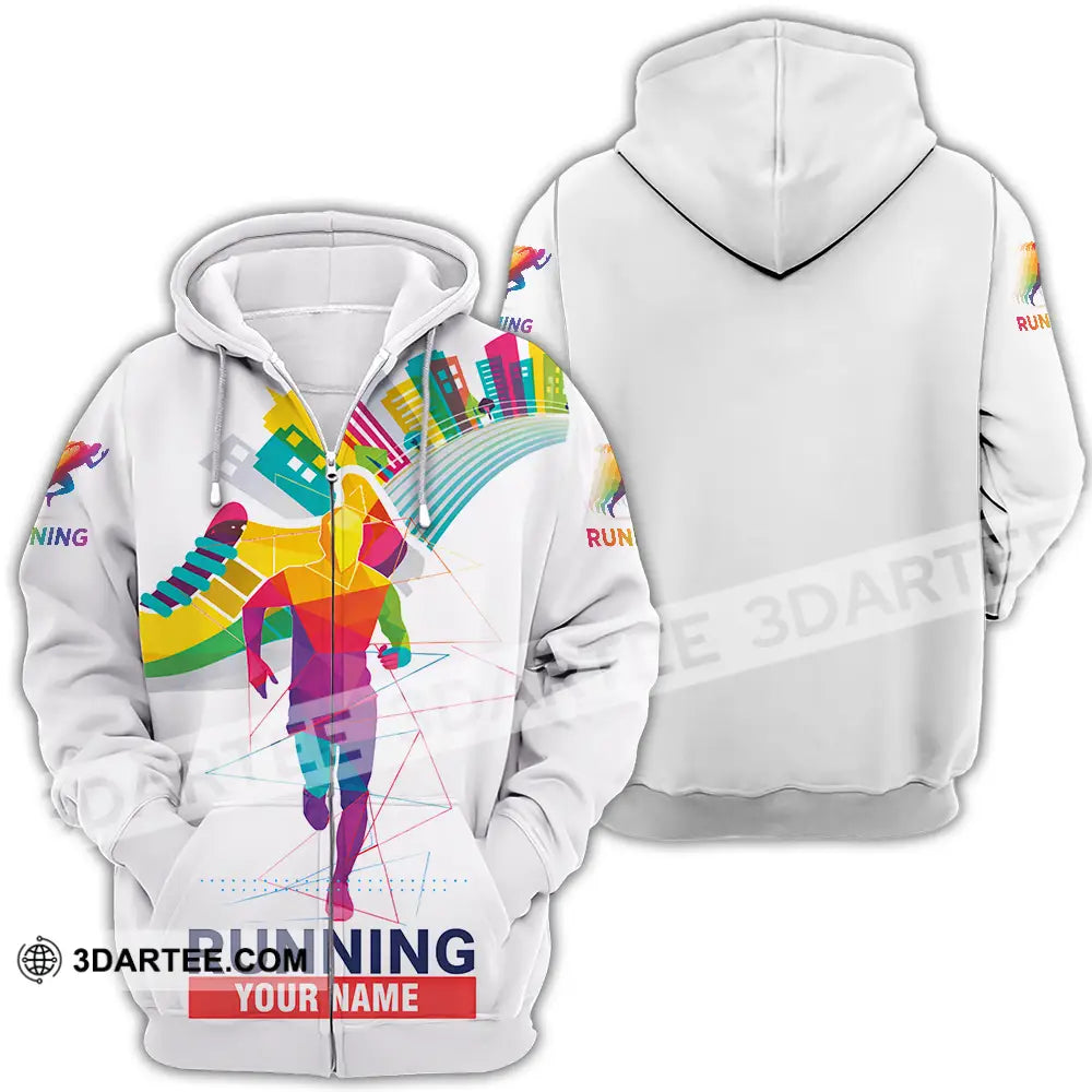 Unisex Shirt - Custom Running 3D Shirt - Zipper Hoodie / S - T-shirt