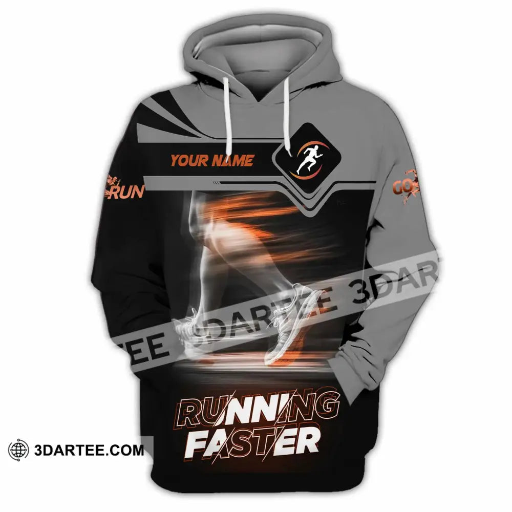 Unisex Shirt - Custom Running Faster 3D Shirt - Hoodie / S - T-shirt