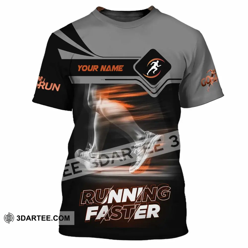 Unisex Shirt - Custom Running Faster 3D Shirt - T-Shirt / S - T-shirt
