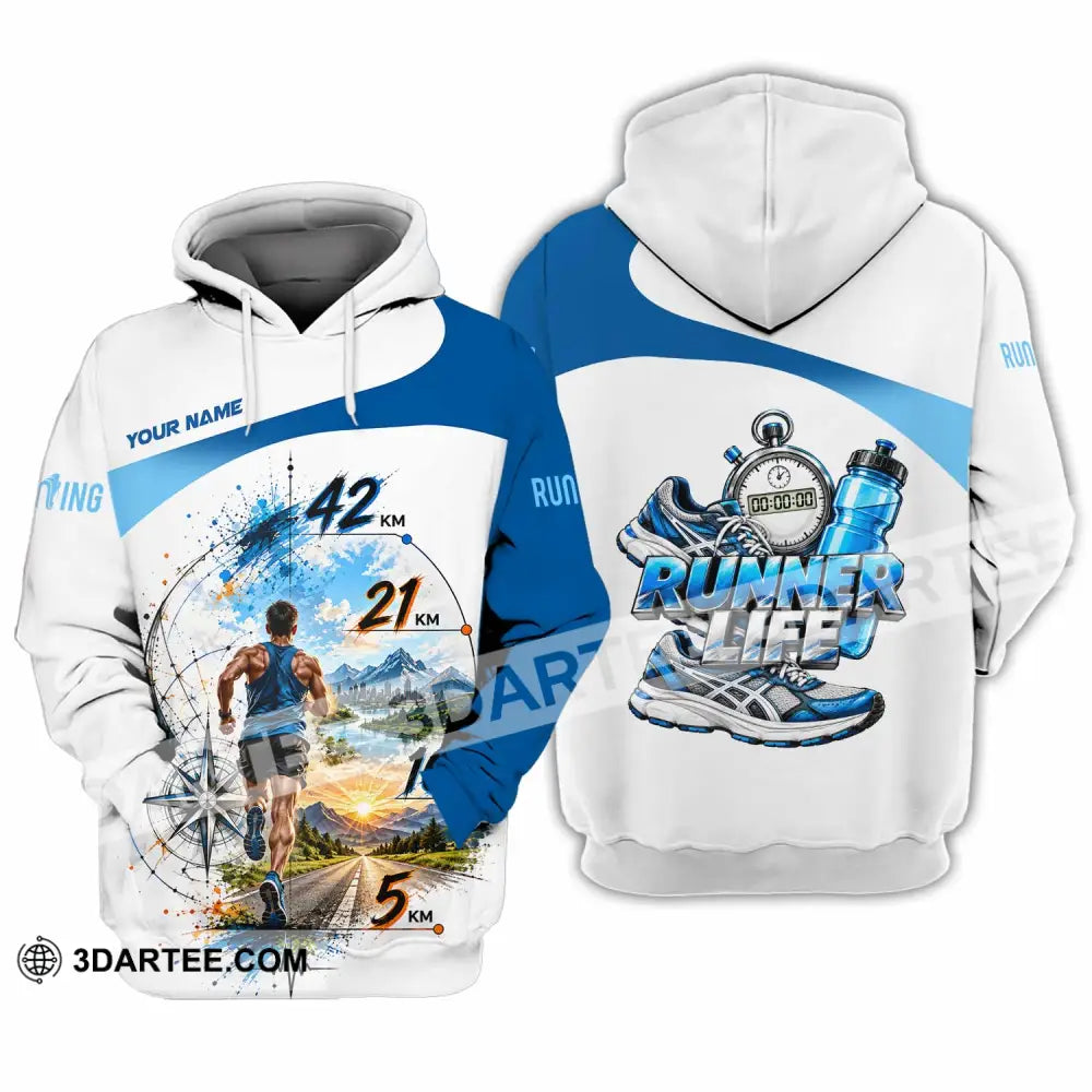 Unisex Shirt - Custom Running Life Shirt - Hoodie / S - T-shirt