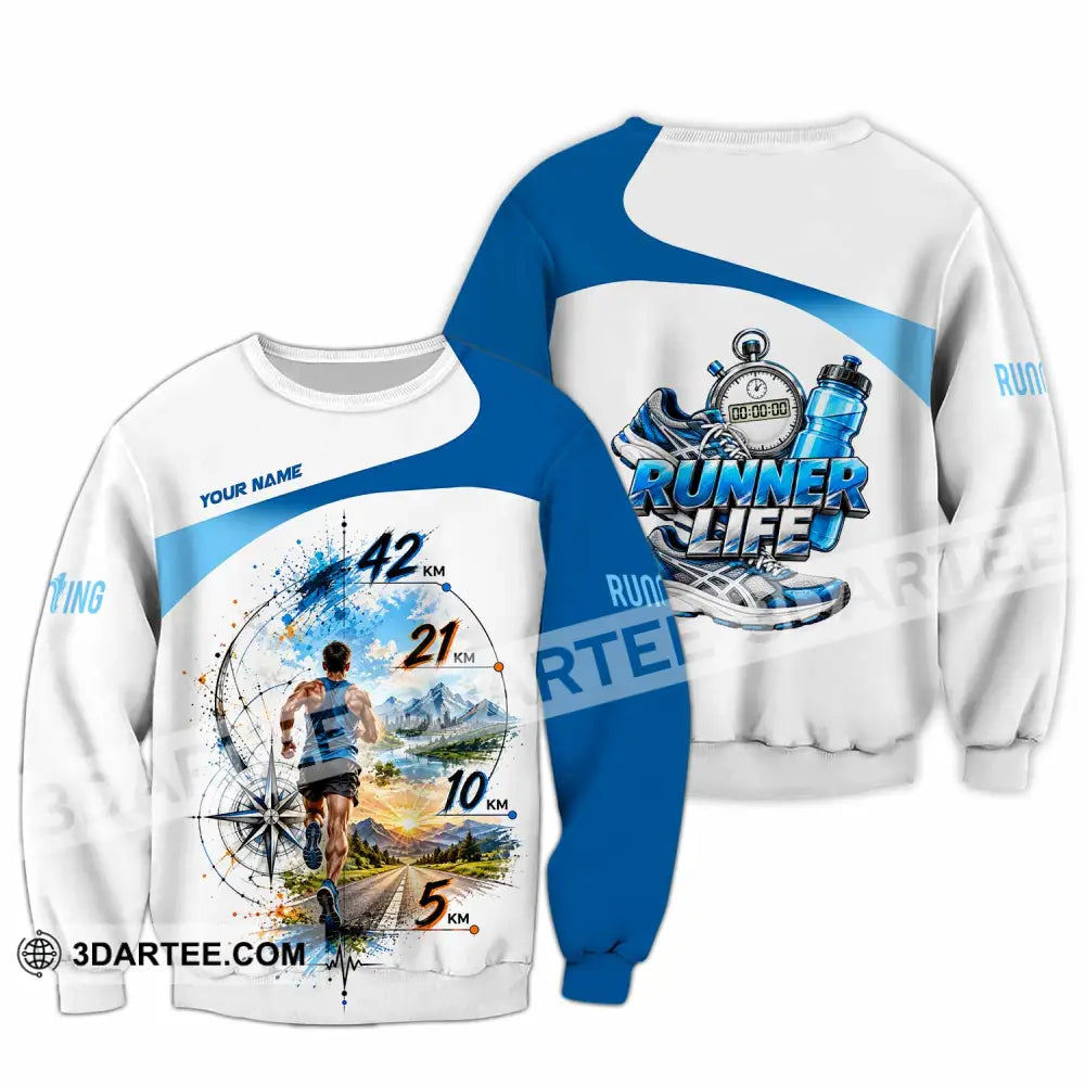 Unisex Shirt - Custom Running Life Shirt - Long Sleeve / S - T-shirt