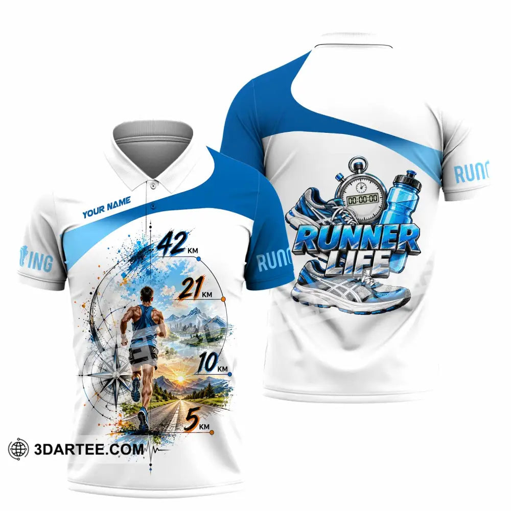 Unisex Shirt - Custom Running Life Shirt - Polo Shirt / S - T-shirt