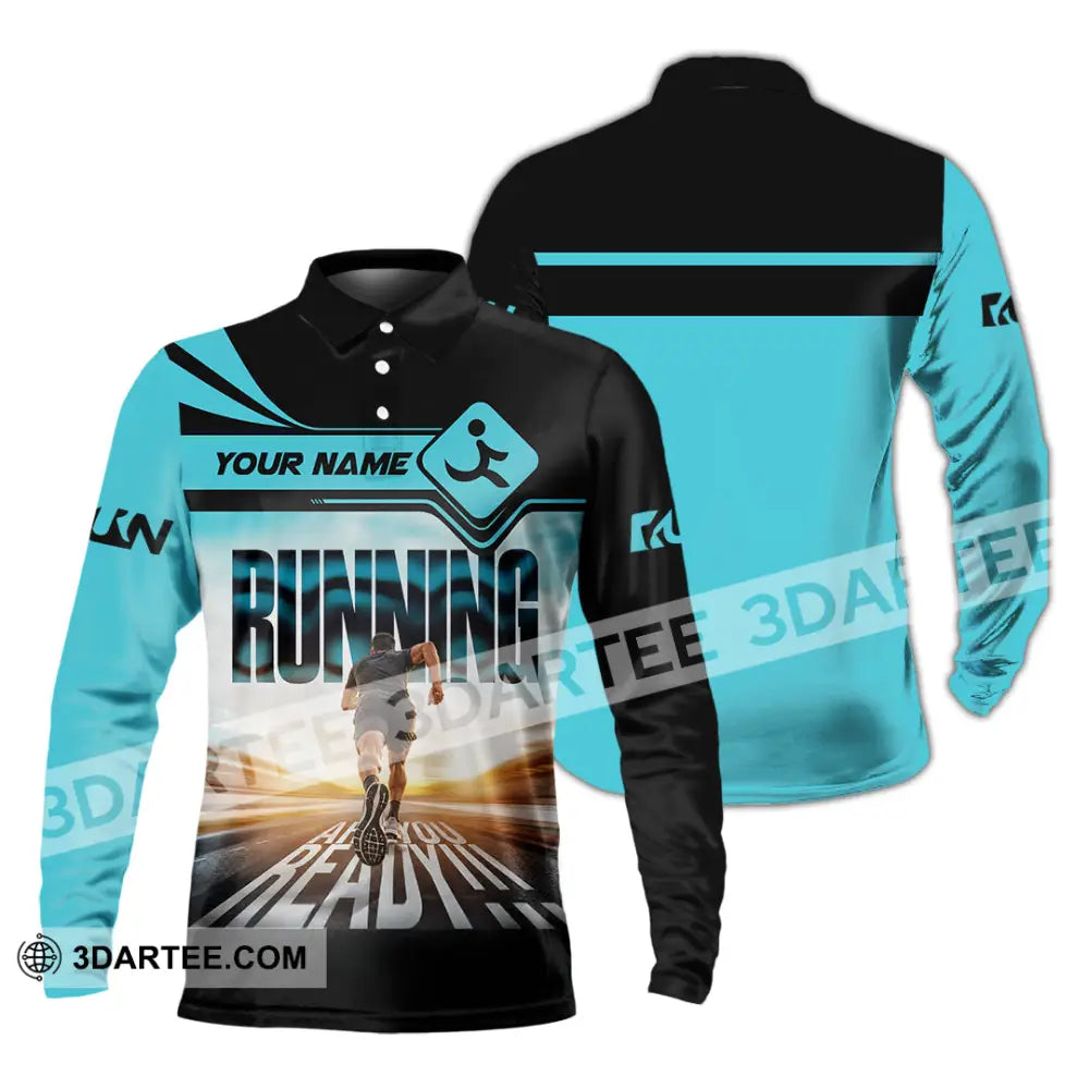 Unisex Shirt - Custom Running Shirt - Long Sleeve Polo / S - T-shirt